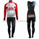 Radtrikot Langarm + Trägerhose Lange 2019 Lotto Soudal Winter Thermal Fleece M001