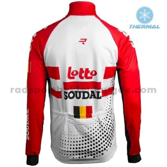 Radtrikot Langarm + Trägerhose Lange 2019 Lotto Soudal Winter Thermal Fleece M001