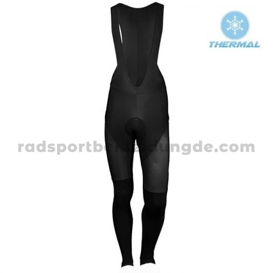 Radtrikot Langarm + Trägerhose Lange 2019 Lotto Soudal Winter Thermal Fleece M001