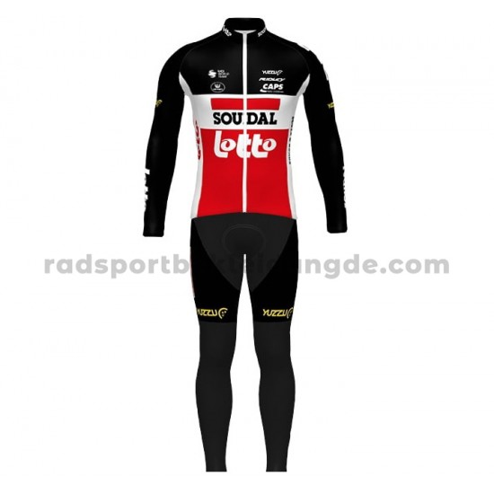 Radtrikot Langarm + Trägerhose Lange 2020 Lotto Soudal M001