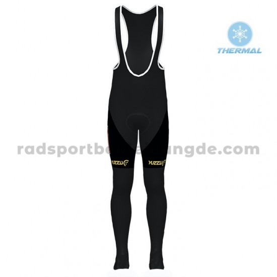 Radtrikot Langarm + Trägerhose Lange 2020 Lotto Soudal Winter Thermal Fleece M001