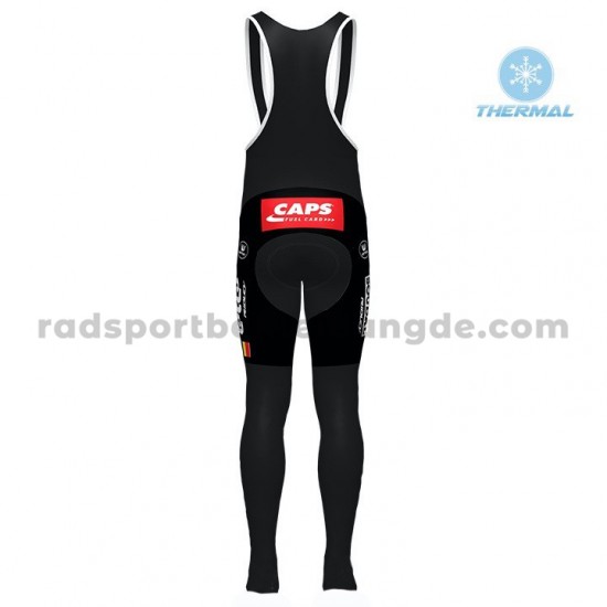 Radtrikot Langarm + Trägerhose Lange 2020 Lotto Soudal Winter Thermal Fleece M001