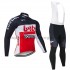 Radtrikot Langarm + Trägerhose Lange 2020 Lotto Soudal Winter Thermal Fleece M002