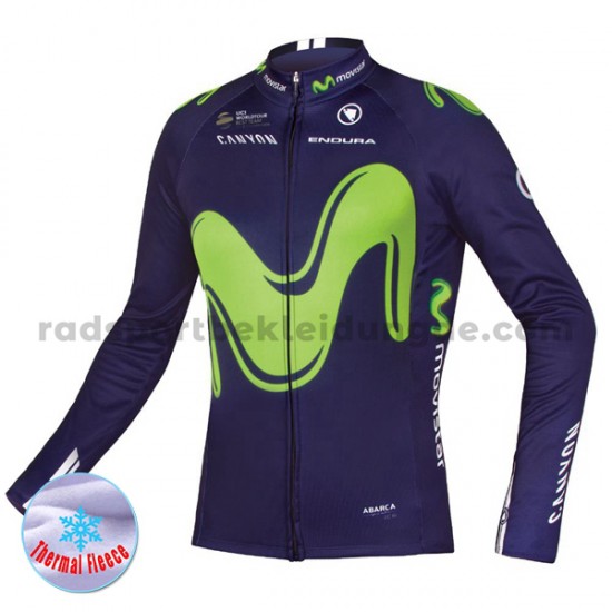 2017 Movistar Team Radtrikot (Winter Thermal Fleece) M001