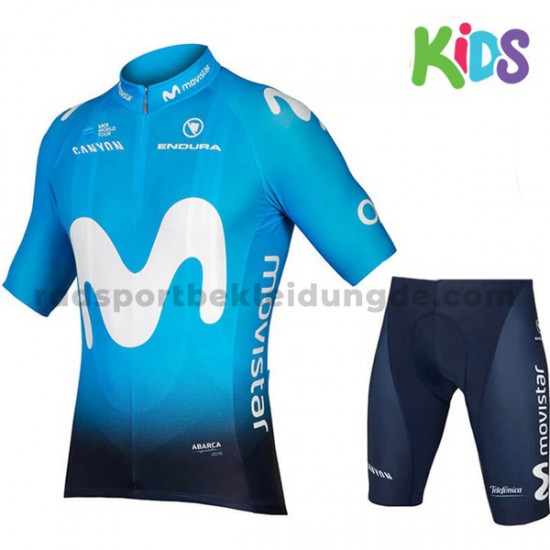 Fahrradtrikot + Radhose 2018 Movistar Team Kinder M001