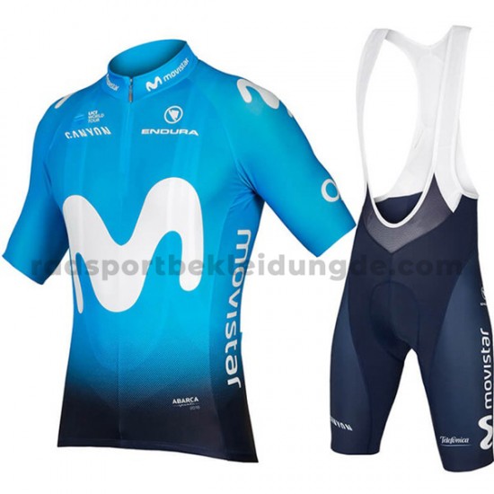 Fahrradtrikot +Trägershort 2018 Movistar Team M001