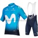 Fahrradtrikot +Trägershort 2018 Movistar Team M001
