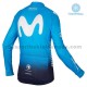 Radtrikot Langarm + Trägerhose Lange 2018 Movistar Team Winter Thermal Fleece M001