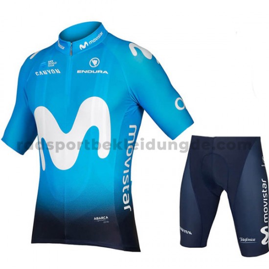 Fahrradtrikot + Radhose 2018 Movistar Team M001