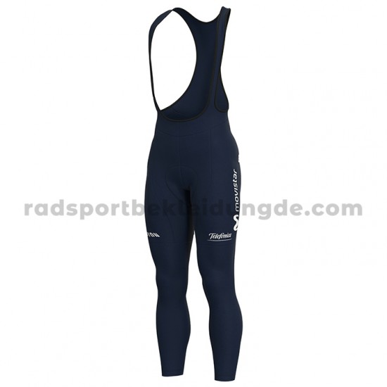 Radtrikot Langarm + Trägerhose Lange 2020 Movistar Team M001