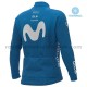 Radtrikot Langarm + Trägerhose Lange 2020 Movistar Team Winter Thermal Fleece M001