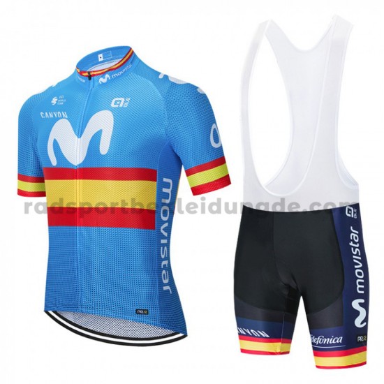 Fahrradtrikot +Trägershort 2020 Movistar Team M003