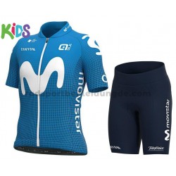 Fahrradtrikot + Radhose 2021 Movistar Team Kinder M001