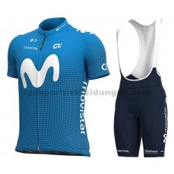 Fahrradtrikot +Trägershort 2021 Movistar Team M001