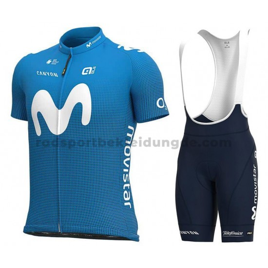 Fahrradtrikot +Trägershort 2021 Movistar Team M001