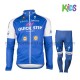 Radtrikot Langarm + Radhose Lange 2017 Quick-Step Floors Kinder M001