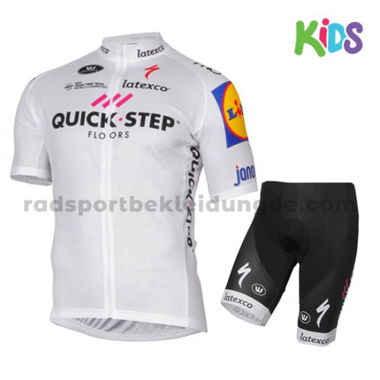 Fahrradtrikot + Radhose 2017 Quick-Step Floors Kinder M005