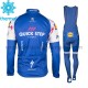 Radtrikot Langarm + Trägerhose Lange 2017 Quick-Step Floors Winter Thermal Fleece M001