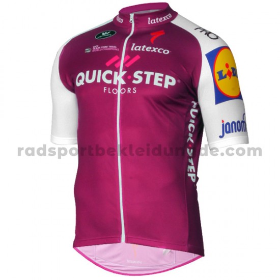 Fahrradtrikot +Trägershort 2017 Quick-Step Floors M003