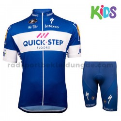 Fahrradtrikot + Radhose 2018 Quick Step Floors Kinder M001