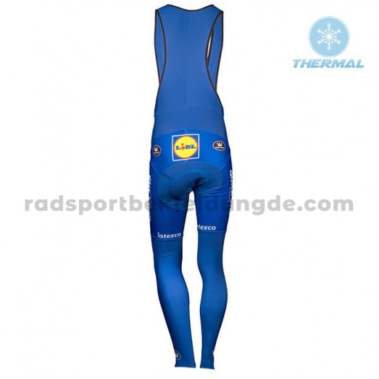2018 Quick-Step Floors Trägerhose Lange (Winter Thermal Fleece) M001