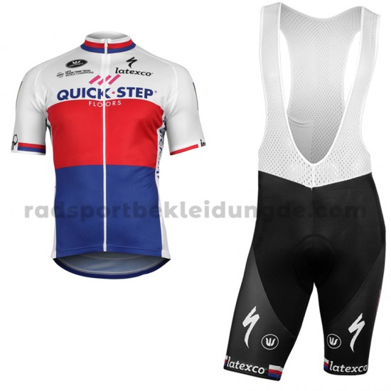 Fahrradtrikot +Trägershort 2018 Quick-Step Floors M002