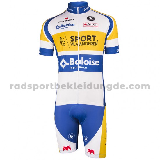 Fahrradtrikot +Trägershort 2018 Sport Vlaanderen-Baloise M001