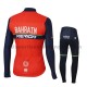 Radtrikot Langarm + Radhose Lange 2017 Bahrain Merida Kinder M001