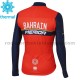 2017 Bahrain Merida Radtrikot (Winter Thermal Fleece) M001