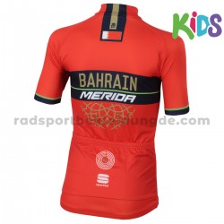2018 Bahrain Merida Kinder Radtrikot (kurzarm) M001
