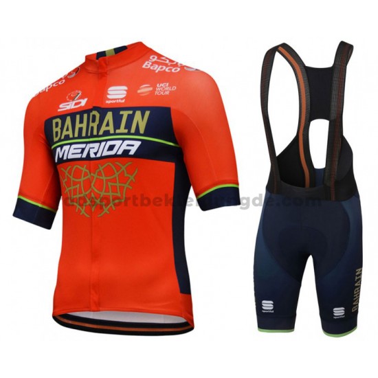 Fahrradtrikot +Trägershort 2018 Bahrain Merida M001