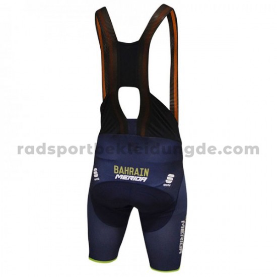2018 Bahrain Merida Trägerhose Kurze M001