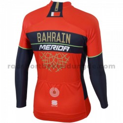 2018 Bahrain Merida Radtrikot (langarm) M001