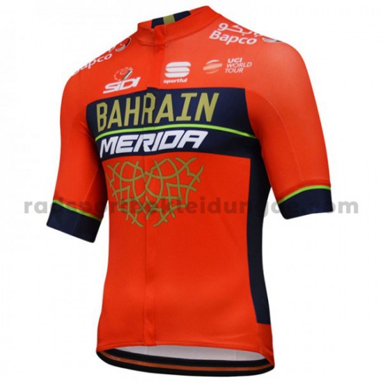 2018 Bahrain Merida Radtrikot (kurzarm) M001