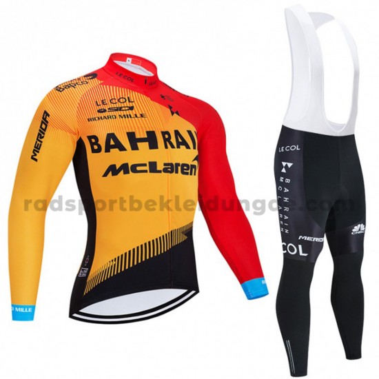 2020 Team Bahrain McLaren Radtrikot (langarm) M001
