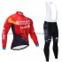 Radtrikot Langarm + Trägerhose Lange 2021 Team Bahrain Victorious M001