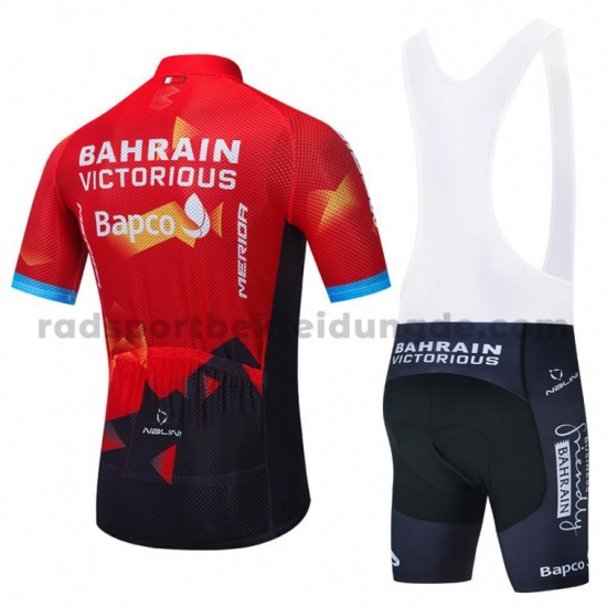 Fahrradtrikot +Trägershort 2021 Team Bahrain Victorious M001