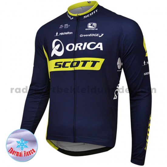 2017 Orica-Scott Radtrikot (Winter Thermal Fleece) M001