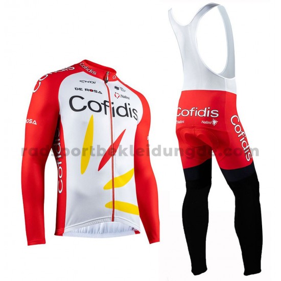 Radtrikot Langarm + Trägerhose Lange 2020 Cofidis Pro Team M001