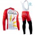 Radtrikot Langarm + Trägerhose Lange 2020 Cofidis Pro Team Winter Thermal Fleece M001