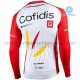 Radtrikot Langarm + Trägerhose Lange 2020 Cofidis Pro Team Winter Thermal Fleece M001