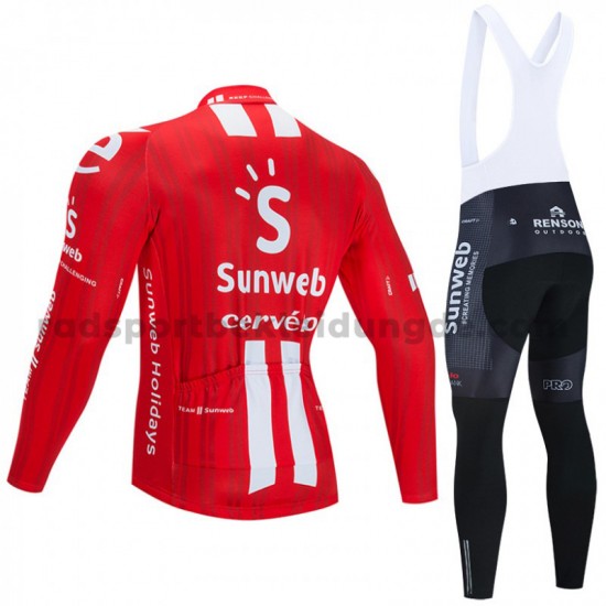 Radtrikot Langarm + Trägerhose Lange 2020 Team Sunweb M001