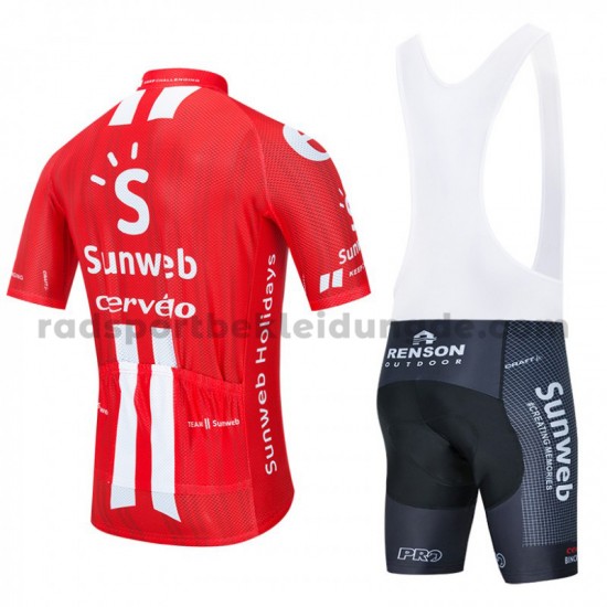 Fahrradtrikot +Trägershort 2020 Team Sunweb M001