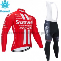 Radtrikot Langarm + Trägerhose Lange 2020 Team Sunweb Winter Thermal Fleece M001
