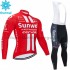 Radtrikot Langarm + Trägerhose Lange 2020 Team Sunweb Winter Thermal Fleece M001