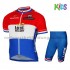 Fahrradtrikot + Radhose 2017 LottoNL-Jumbo Kinder M001