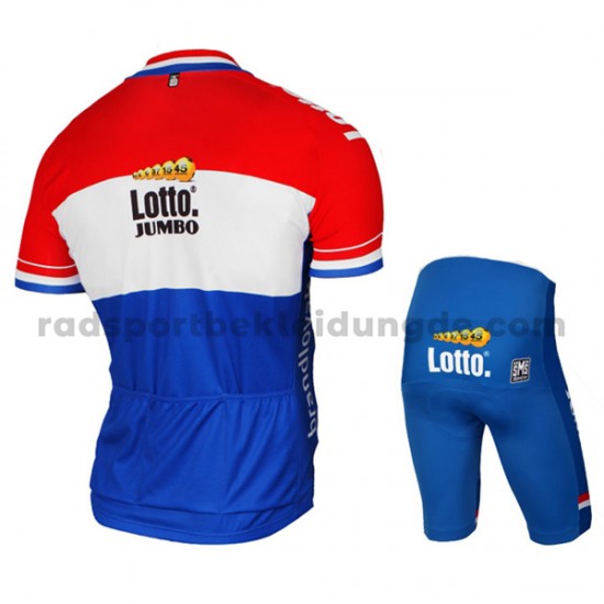 Fahrradtrikot + Radhose 2017 LottoNL-Jumbo Kinder M001