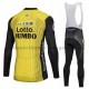Radtrikot Langarm + Trägerhose Lange 2018 LottoNL-Jumbo M001
