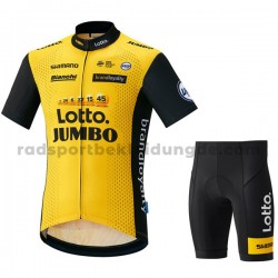 Fahrradtrikot + Radhose 2018 LottoNL-Jumbo M001
