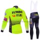 Radtrikot Langarm + Trägerhose Lange 2019 Team Jumbo–Visma M002